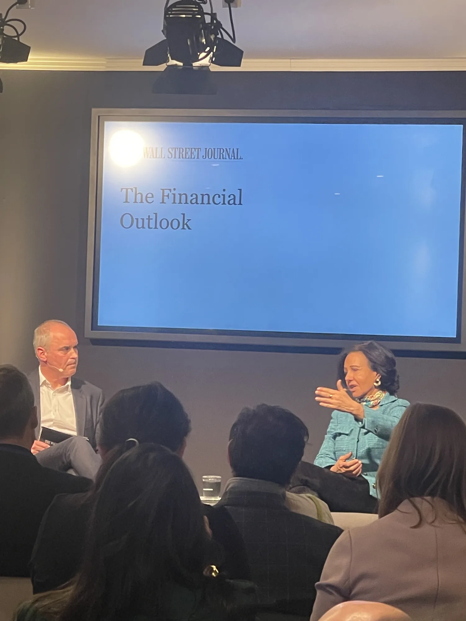 A 'Financial Outlook' panel discussion inside the WSJ House